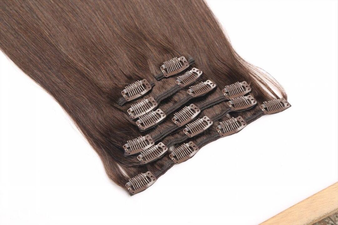 Premium 100% Virgin Human Hair Clip Extensions - Image 4
